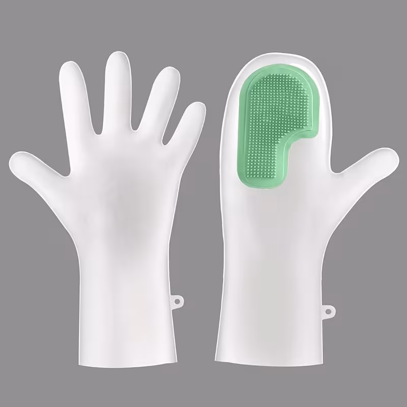1 pair of dishwashing gloves multi functional magic scrubber household dishwashing gloves for kitchen cleaning and household use for washing clothes and dishes Product details 0