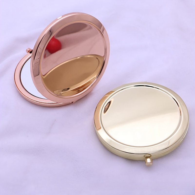 

Polished Metal Foldable Compact Mirror For Personal Makeup