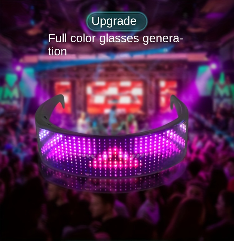 Cyberpunk Led Glasses Wireless Diy Image Dj Glasses Bar Club Rave Party  Supply Ideal Choice Gift - Toys & Games - Temu