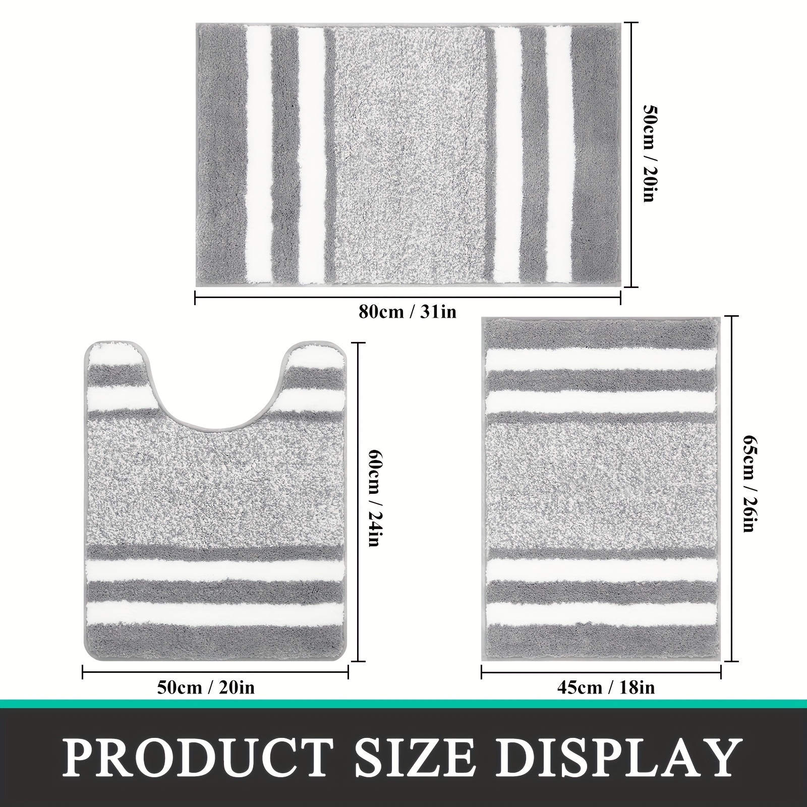 Water being absorbed quickly by the plush microfiber shower mat