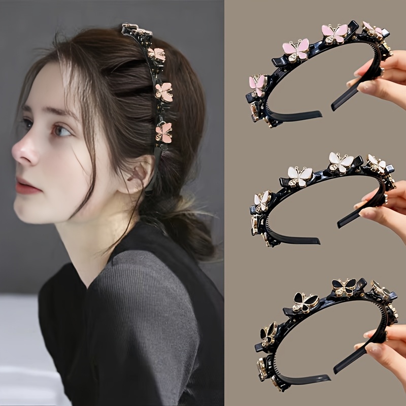 

3pcs/1pc Women's Outfit Dressing Bow Bangs Braided Hair Hair Ring Hair Tidy Hairpin Female Temperament Hair Bundle Headband Hair Card Headwear