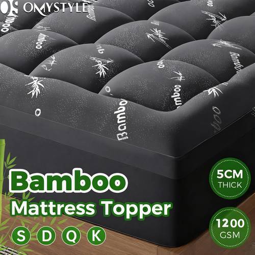 1200gsm cooling topper breathable and durable and ultra soft single king size for bedroom