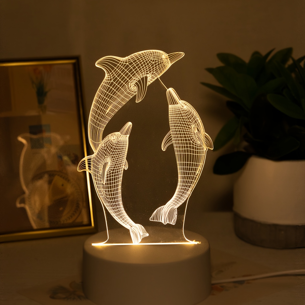 1pc veilleuse motif créatif   cadeau   lampe de chevet   pour chambre décoration maison petite lumière de nuit décorative sur table ornement de bureau   et unique lumière de nuit ambiance décorative Détails du produit 0