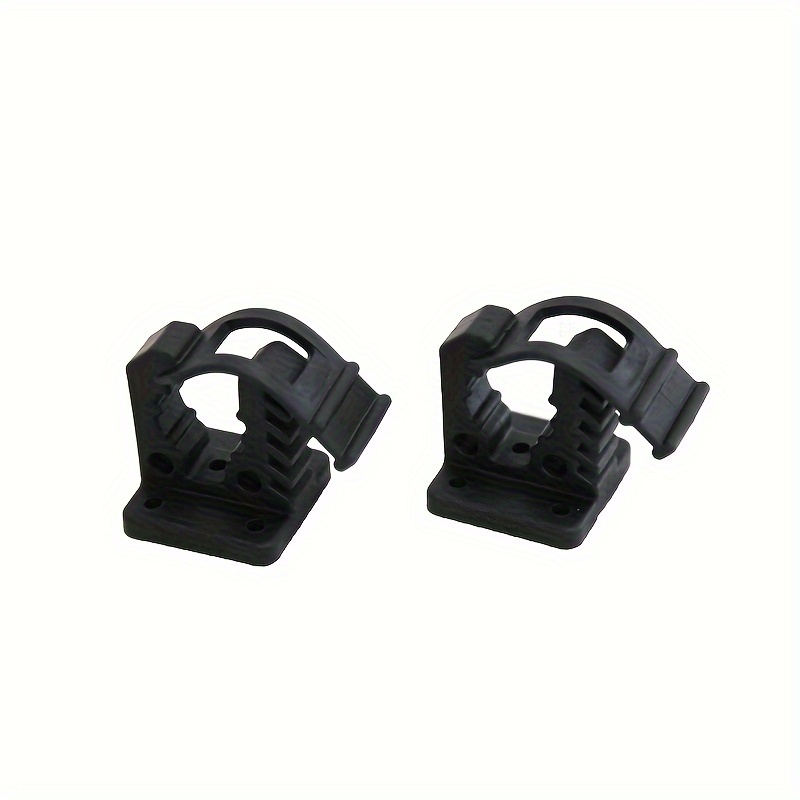 Image of 2pcs Black Quick Release Rubber Clamp Mount Kit Holds Objects From 1" To 1.29" (25 To ) In Diameter Each Clamp Load Of 25lbs (11kgs) For Off Road Vehicles, Utvs, Atvs
