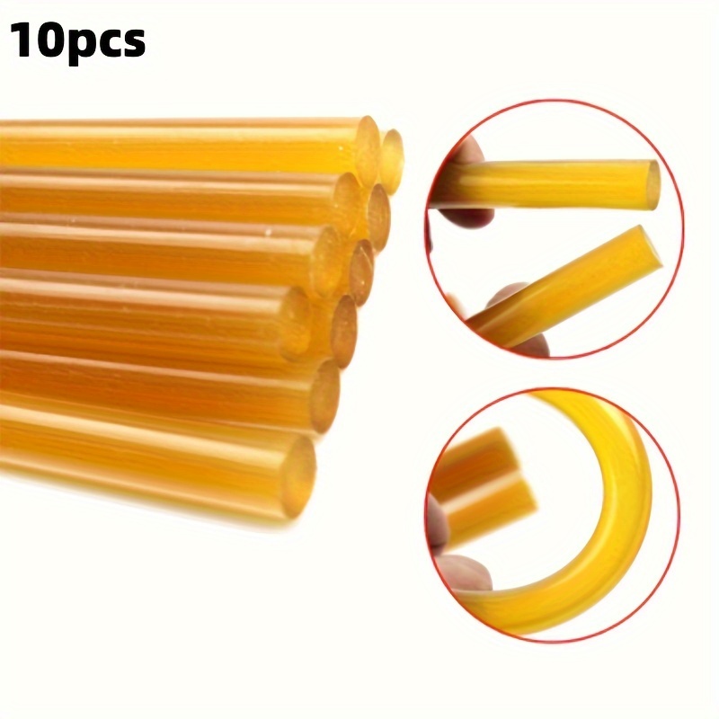 

10pcs Strong Adhesive Yellow Glue Sticks For Easy Paintless Dent Removal - Professional Use Compatible