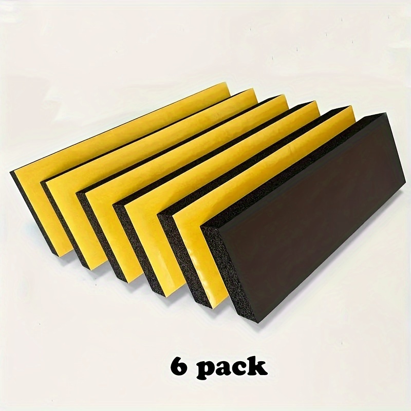 4pcs And 6pcs Sponge Rubber Corner Protectors, Anti-collision Door Guards With Adhesive, Waterproof And Durable Wall Protectors For Garage And Warehouse Parking Lots