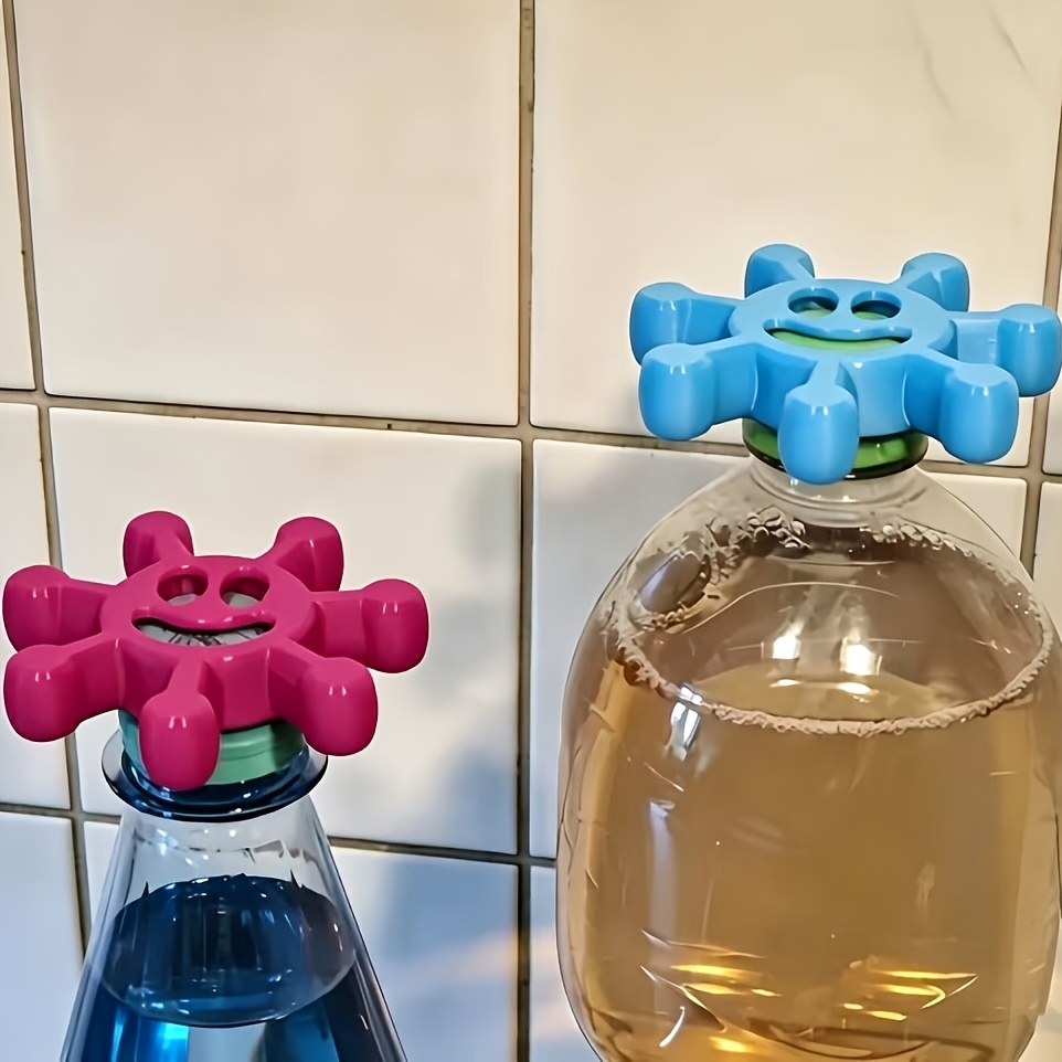 TEMU 2pcs Smiling Sunflower Non-slip Effort-saving Bottle Opener, Easily Twists Open Soda And Beverages, A Practical For Home Use