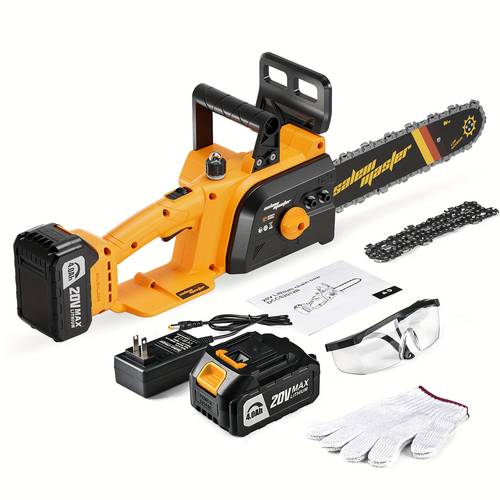 flash sale free battery 2 1 12 8 6 cordless chainsaw with auto lubrication tool tension 4 0ah li protection compact lightweight design for women seniors cuts trees limbs black friday discounts