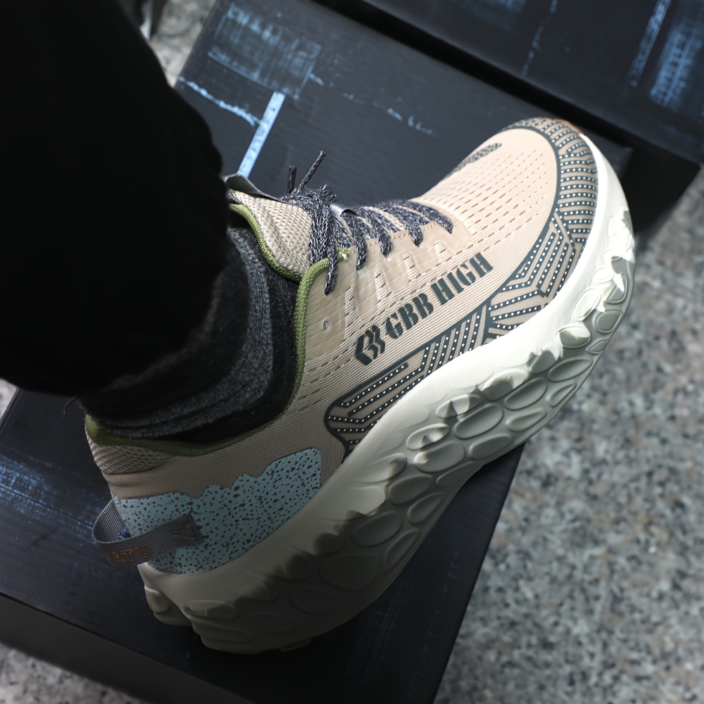 Men'S Thick-Soled Height-Increasing Sports Casual Shoes, Comfortable And Lightweight, Shock-Absorbing Outdoor Jogging Shoes, Slip-Resistant And Breathable Hiking Footwear
