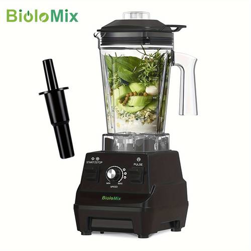 1800w high power smoothie blender bpa free 60 8oz jar dual cups 1 8l 600ml variable speed settings control stainless steel for countertop ideal for grinding and more
