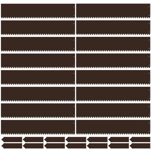 16pcs steel landscape edging 4 x 40 inch steel garden edging landscape edging hammer flower bed metal landscaping edging for landscaping brown