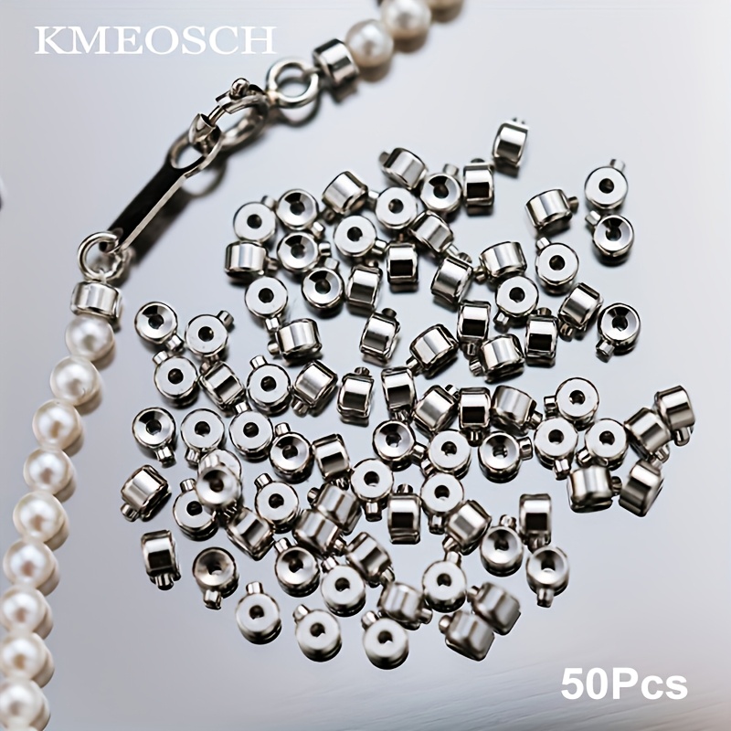 Brass Crimp Beads and Stopper Beads for Jewelry Making