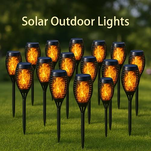 12led solar torch lights solar lamp outdoor flashing flame lamp for garden decor lighting mini landscape flame lights for yard pathway patio pool lawns halloween christmas decoration best for christmas