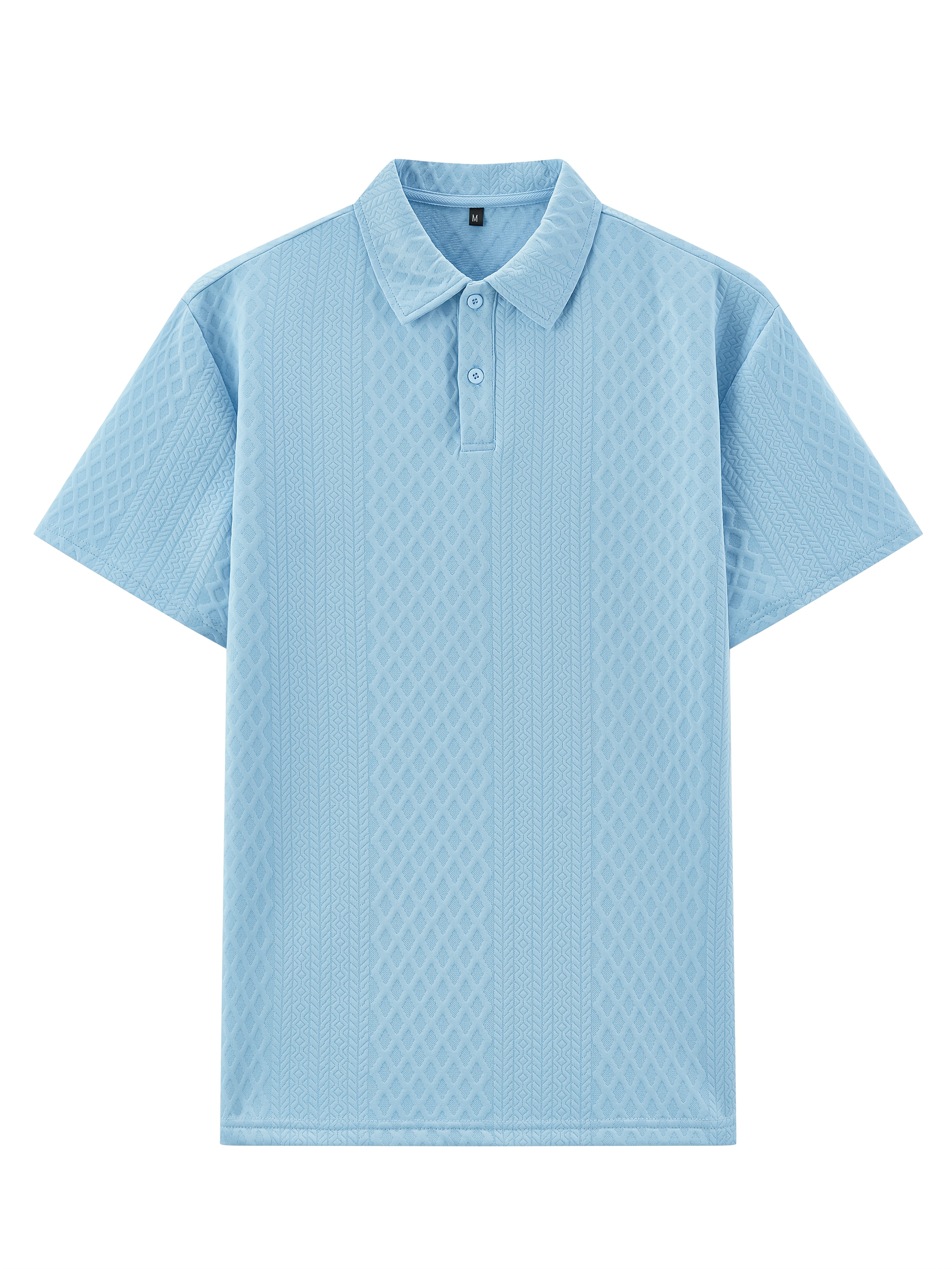 Men'S 2pcs Set: White Short Sleeve Button-Up Shirt & Drawstring Shorts - Breathable Jacquard Fabric, Loose Fit Casual Summer Outfit for Casual Attire, Everyday Clothing, Classic Collar Design, Comfortable Fit