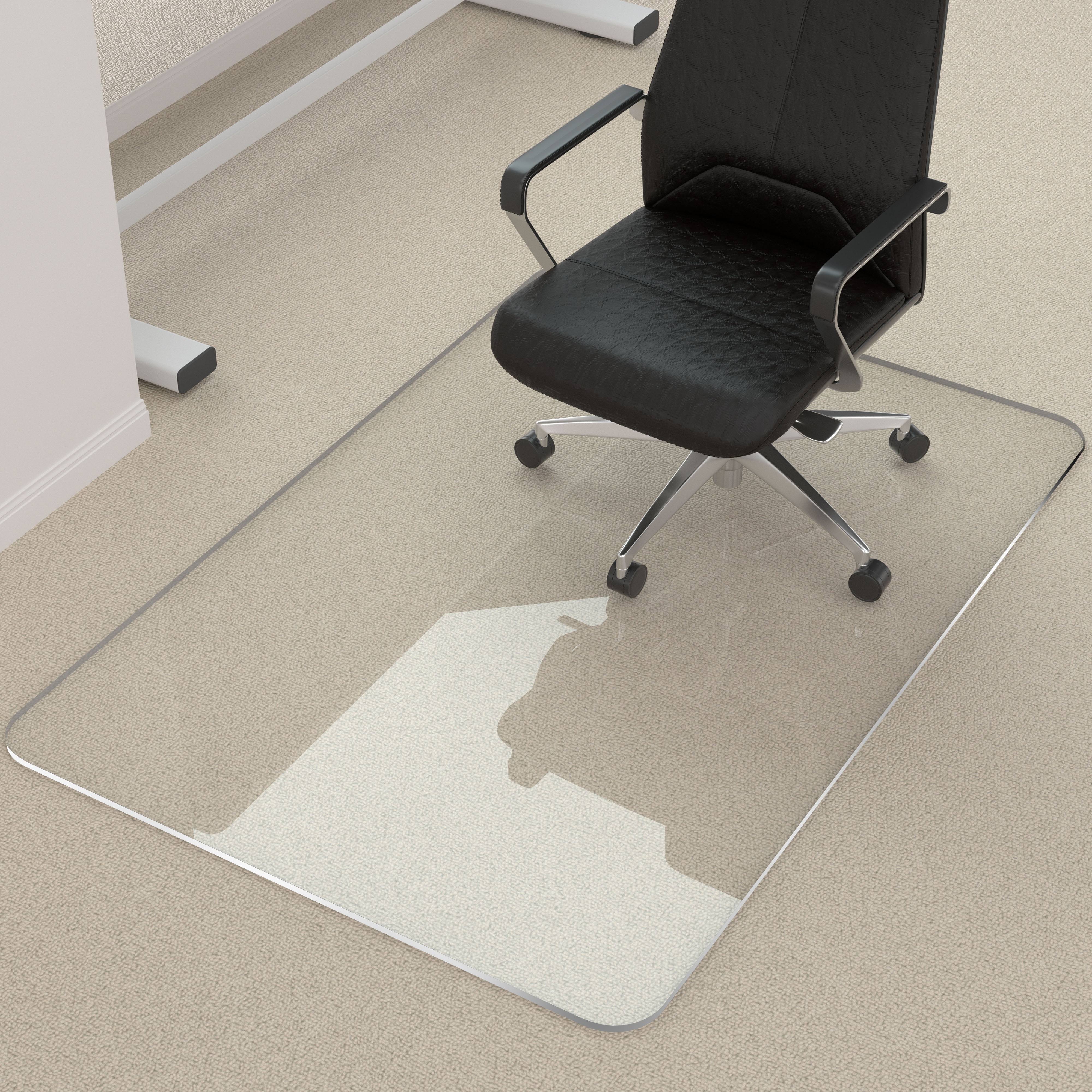 

Office Chair Mat Carpet - Computer Chair Mat For Carpet, Crystal Clear Heavy Duty Hard Chair Mat For Carpet Or Hard Floor, Floor Mat For Office Chair On Carpet For Work, Home, Gaming, 36" X 47