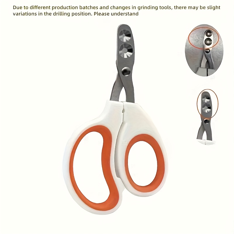 Custom Newly Upgraded Design Cat&Dog Nail Clipper Personalized Two Circular Cutting Holes of Different Size(2mm&4mm)-Avoid Over Cutting Pet Nail Clippers -Professional Paw Trimmer Set for Pet