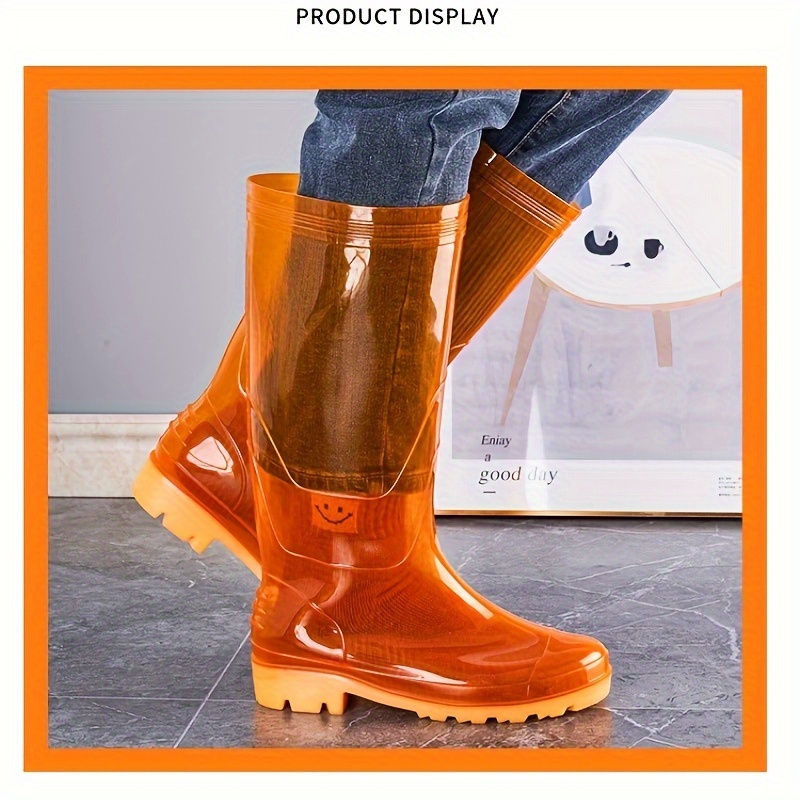 Rain Boots For Men Waterproof Anti Slipping Knee High Rubber Boots For Outdoor Fishing Work And Garden Shoes Temu Canada