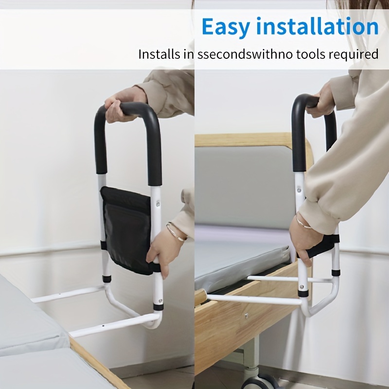 1pc bed rail suitable for elderly people   bedside safety handrails storage bag to assist in supporting side rails suitable for elderly people   suitable for   and household beds 4
