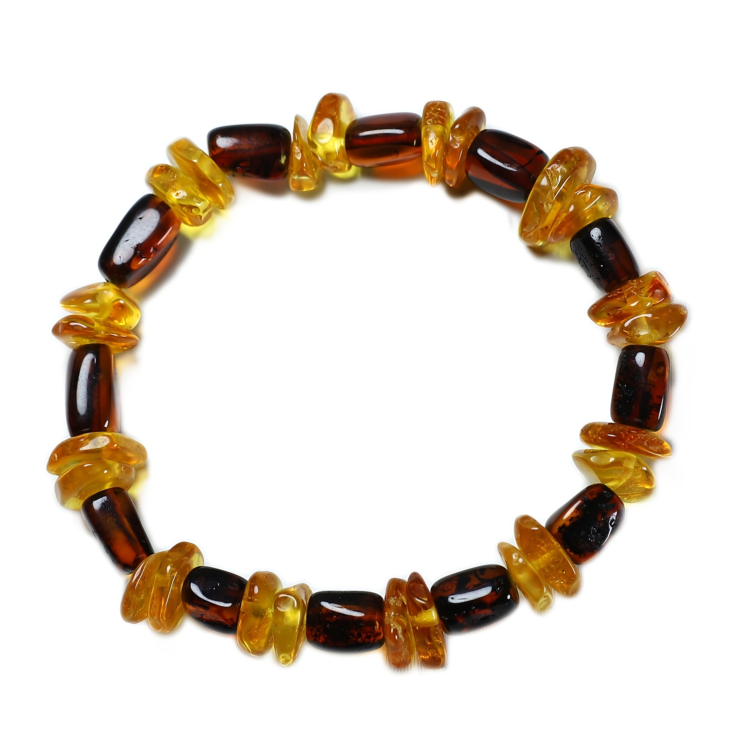 TEMU Natural Blood Amber Bracelet For Men And Women, Couple's Bracelet, Holiday Gift For Halloween And Christmas, Gift