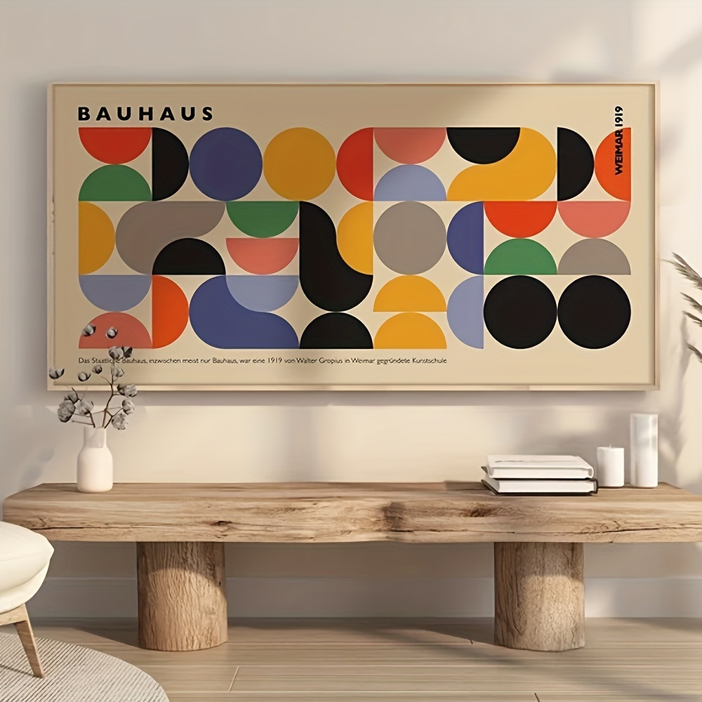 

-inspired Canvas Art - Vintage Geometric Print, Living Room, Bedroom, Kitchen & Hallway Decor, Room Decor