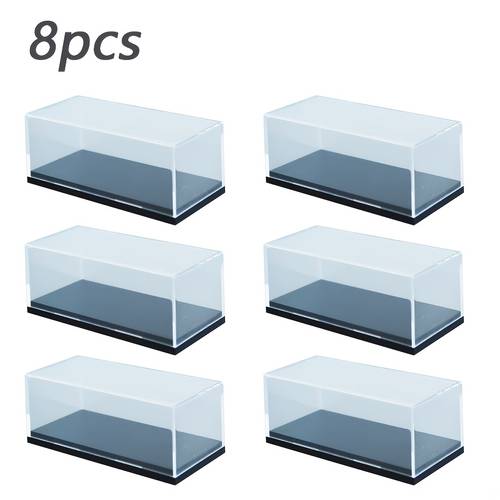 8pcs dust proof box display box model collection multi purpose