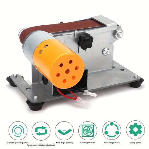 mini belt sander belt grinder belt spindle adjustment knife sharpener polishing kit for metal woodworking knife making handmade diy
