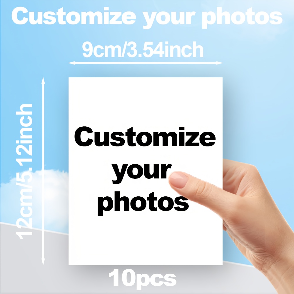 10pcs Personalized Custom Logo// Adhesive Labels - Blank For Printing, Suitable For Cups, Bottles, Walls, Smartphones, Tablets - Decals For Branding, Weddings, Birthdays, Events, Promotional Use