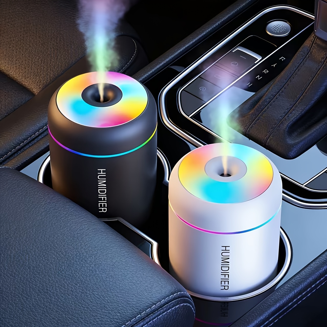 1pc Essential Oil Aromatherapy Mist Diffuser & Humidifier | Color-Changing Night Light, Cold Mist Function, Plant Health Promotion, Plastic Material - Refresh and Purify Your Room with a Soothing Atmosphere