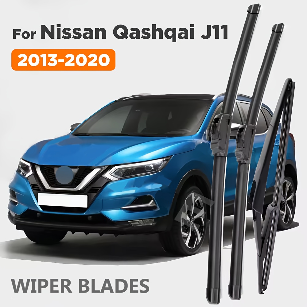 TEMU Front And Rear Windshield Wiper Blades For The For J11 Model From 2013 To 2020, Measuring 26 Inches, 17 Inches, And 12 Inches.