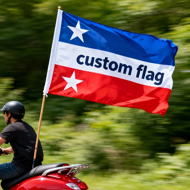 TEMU Customizable Flag, Custom Text/pattern Banner, Suitable For Home, Garden, And Various Events, Outdoor Decorative Flag For , Parties, Birthdays,