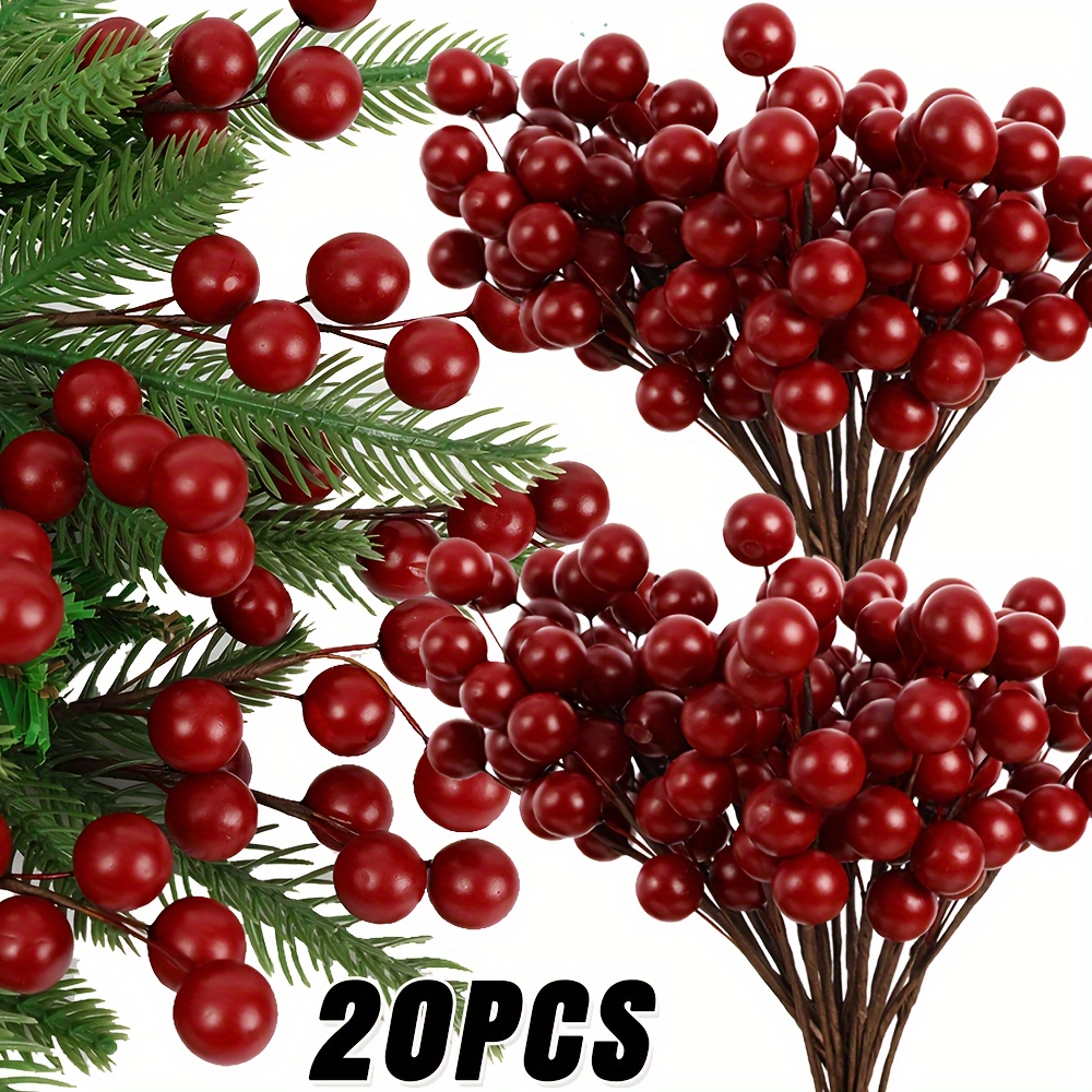 

20pcs For Display, 100pcs 10mm Fake Decor On For Christmas Tree Decorations Wreath Diy Use New