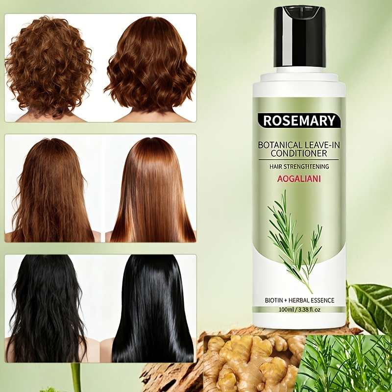 rosemary hair conditioner enriched with rosemary ginger biotin keratin argan oil   oil control unisex for all hair types suitable for dry hair deep moisturizing hair conditioner sleek haircare   ingredients Product details 3
