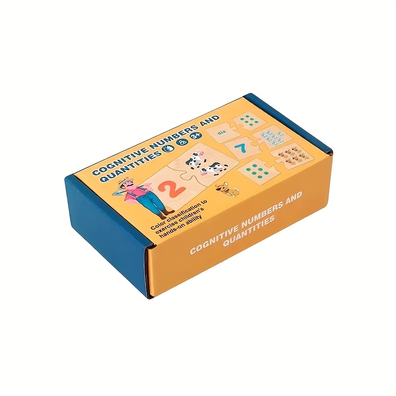 Number And Animal Matching Puzzle: A Fun Puzzle Board For Children, Made Of Durable Wood, For, Preschool Education, And Improving Children's Hand-grip . A Perfect Birthday Gift Or Holiday Gift