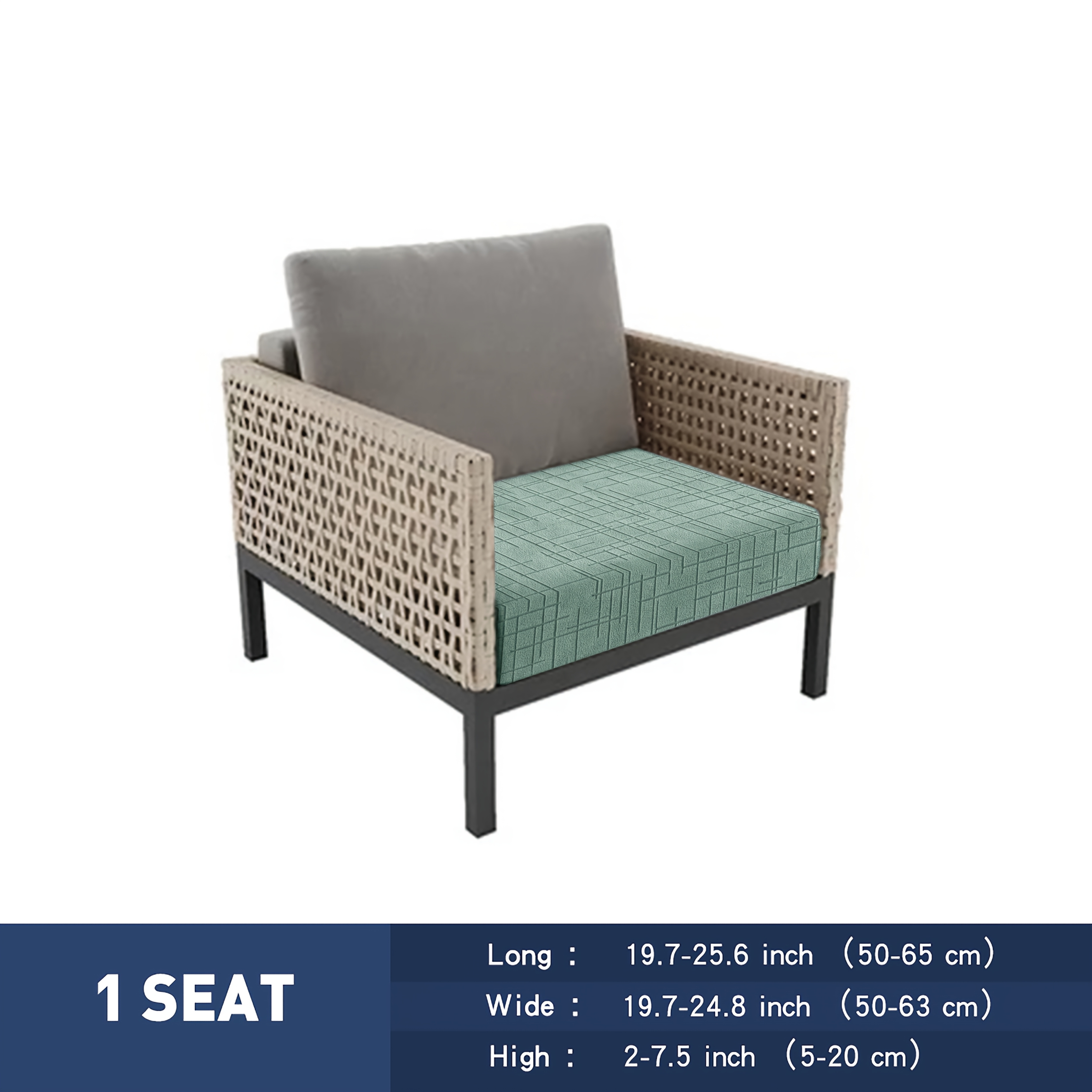 TEMU 1/2/3 Seater Cross Texture Velvet Jacquard Outdoor Courtyard Indoor Home Universal Sofa Cushion Protector Cover Sofa Cover Sofa Cushion Backrest