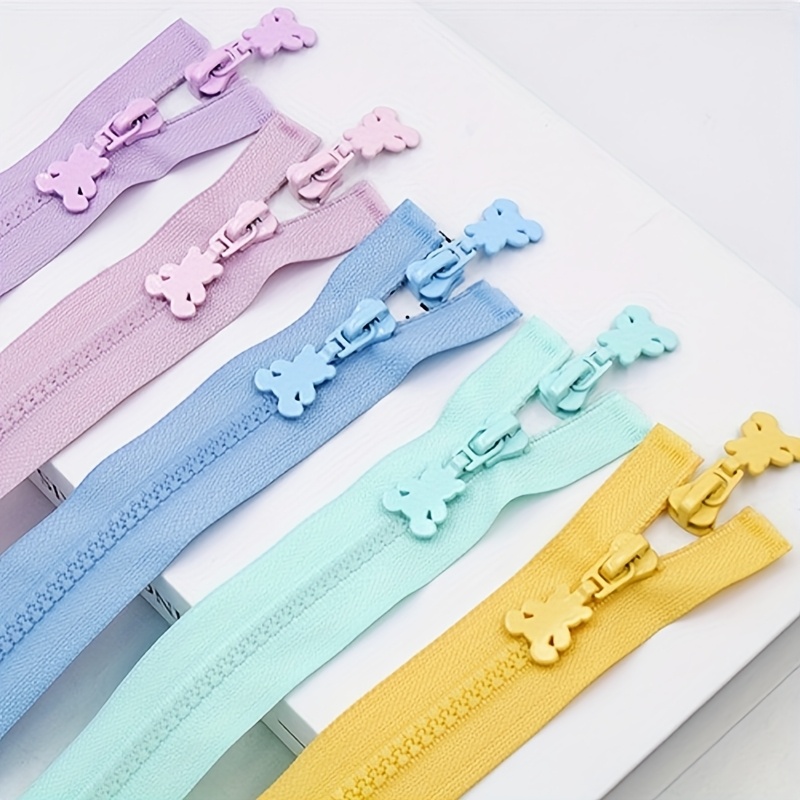 TEMU 5pcs Resin Zipper, Colorful Open/close Tail, Sewing Accessories, Suitable For Bags, Dolls, Clothing, Zipper Closure, Zipper, Zipper For Clothes