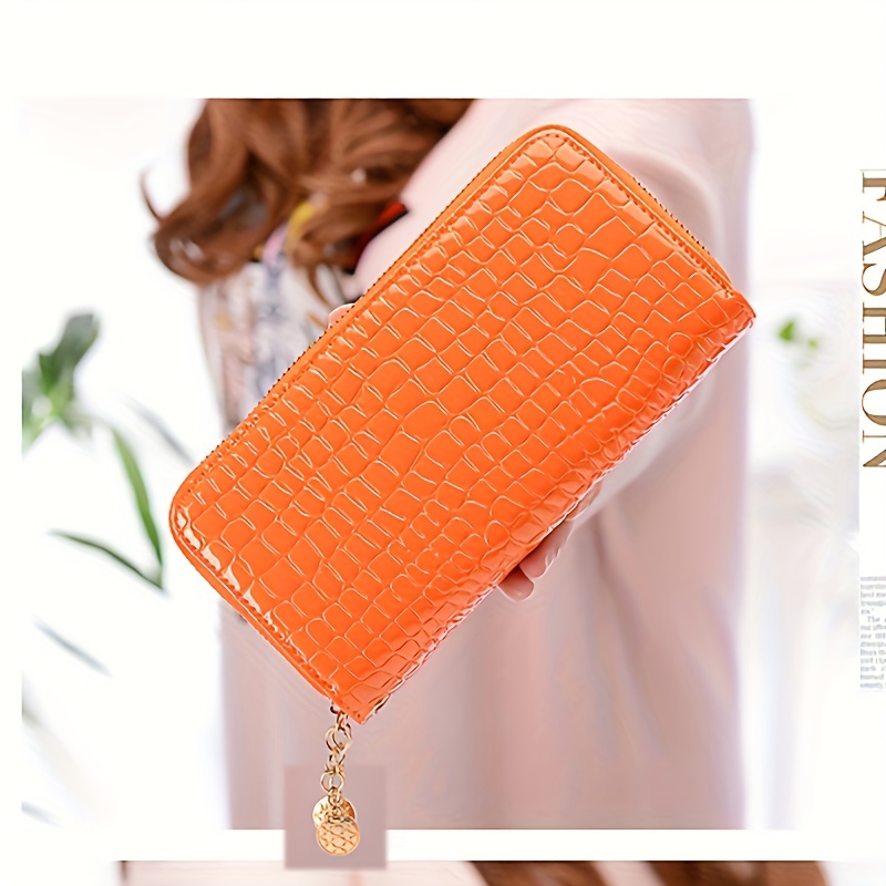 Large Capacity Wallet-purse With Card Holder - Genuine/faux Leather Double Zipper Wallet, Cash/money/phone Compartment, For Id/passport, Multi-functional Gift Suitable For Cards, , , Phone Storage