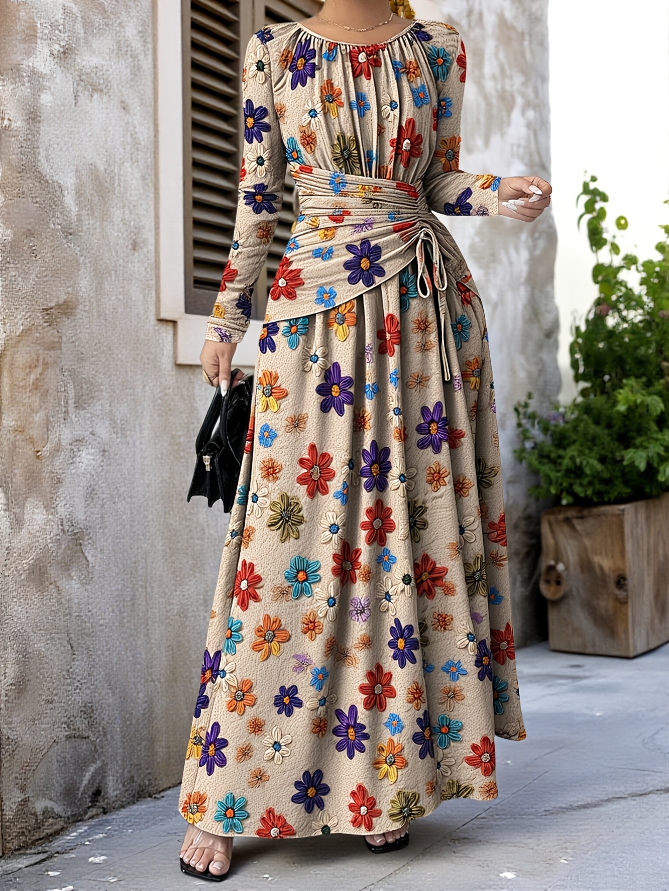 chinese dress ladies Coral Sea Maxi Dress - Floral main image 0