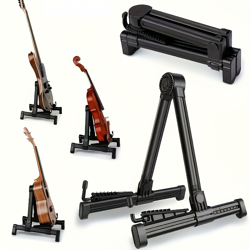 

Universal Guitar Stand - Adjustable, Foldable, Easy To Carry, Install And Portable, Stand, Mount Rack A- For Acoustic & Electric Guitar Violin Bass Ukulele Violin Musical Instruments Accessories