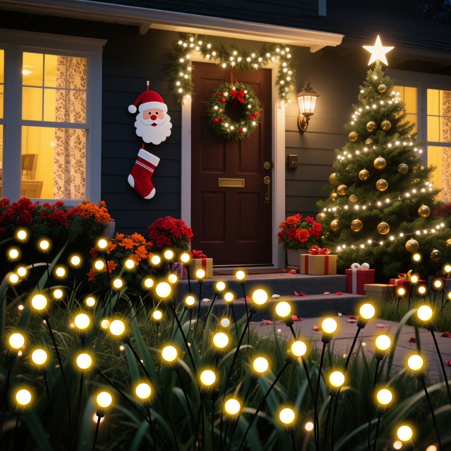 Solar Firefly Smart Light with 8 Flashing Modes