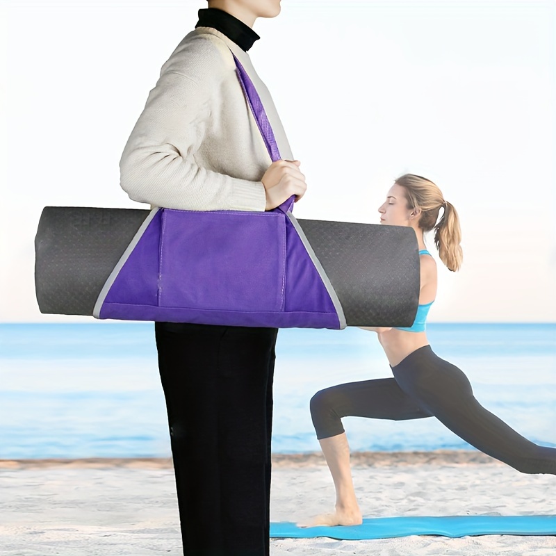 Yoga Mat Storage Bag Portable Mesh Yoga Mat Holder Bag Home - Temu