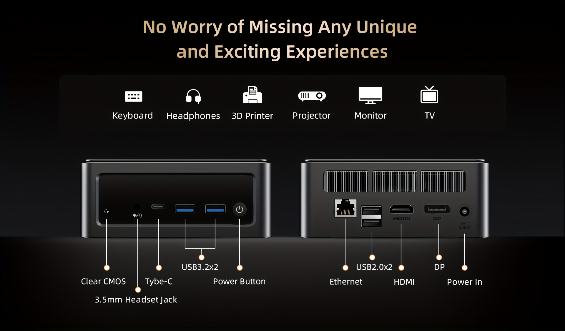 BMAX MINI PC met AMD Ryzen 7 5825U, AMD Radeon Graphics, 16GB DDR4 RAM, 512GB SSD, en Dual-Band Wifi 5.2, Ontworpen voor Gaming