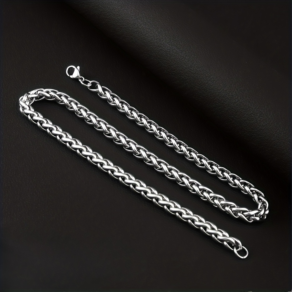 316 Stainless Steel Dragon Bone Chain Necklace, Retro Punk Style