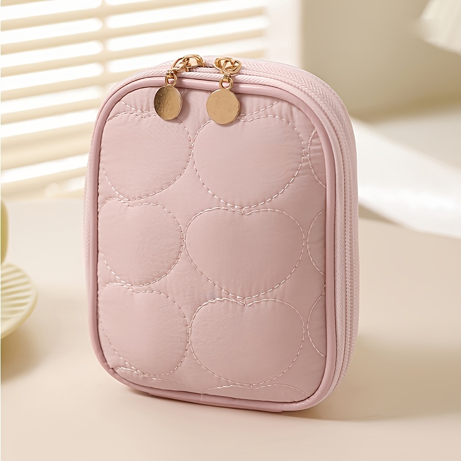 E-shop Kosmetiktasche für unterwegs, Mini-Lippenstift-Tasche, Make-up-Organizer, großer, multifunktionaler Aufbewahrungstasche, Kulturtasche