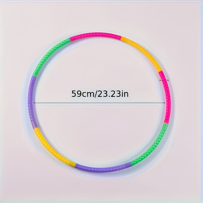 Image of Toy Color Hoop, Children's Detachable Hoop, Fitness Waist Exercise Ring, Plastic Sports Hoop, Adjustable Weight And Size Plastic Hoop, Party Game, Sports Gymnastics Toy, !