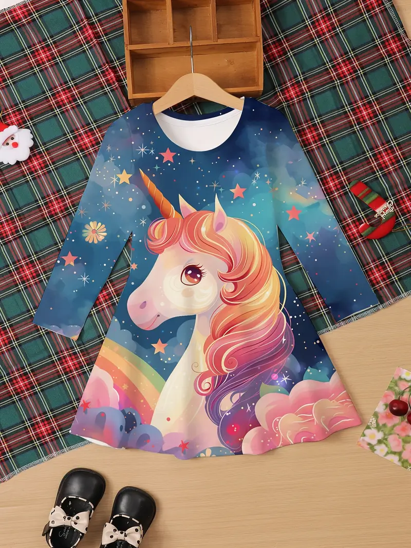 party city unicorn dress Pink Rainbow Birthday Girl Dress, Unicorn Theme Birthday Party, Girls Dress Size 5, 6 Years Birthday Dress, Fancy Costume Princess Dress