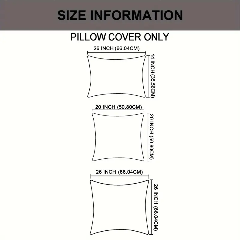 2pcs double sided jacquard chenille big zipper soft decorative throw pillow covers set with no insert stylish cushion cover for sofa couch chair living room bedroom decor Product details 3