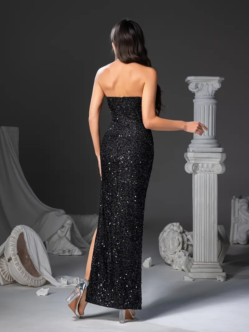 long black dress for birthday Black Birthday Dress, Off-the-shoulder Midi Dress,custom Made