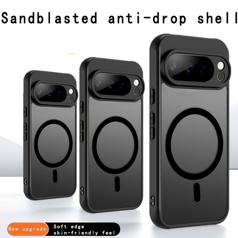 phone case magnetic case with a   designed for the for pixel 7 8 9 and   featuring a black transparent hard shell elevated camera protection and a sleek matte surface