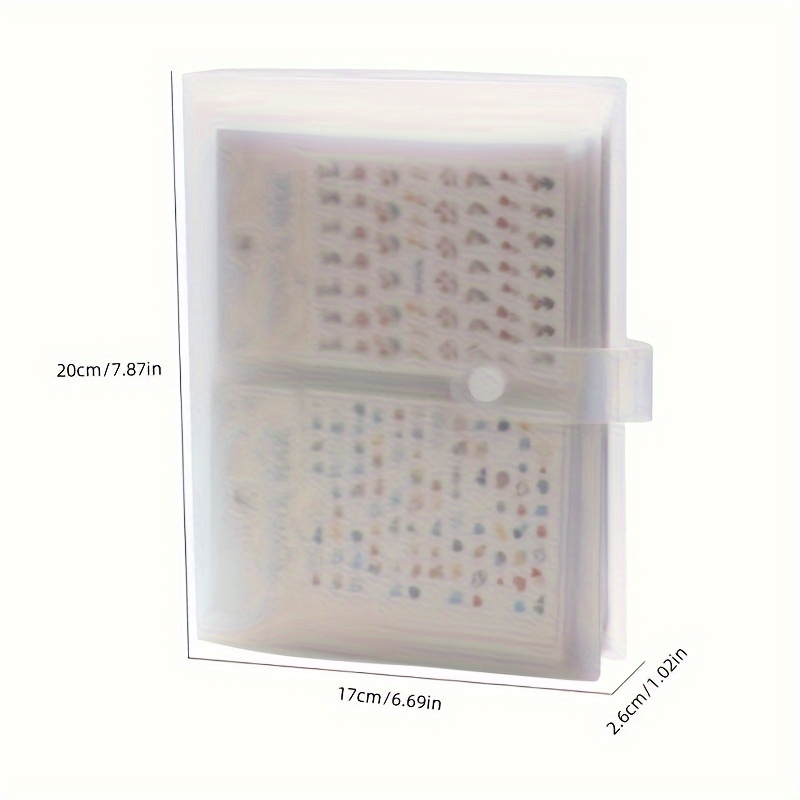 80 Slot Nail Sticker Storage Book: Empty Album For Collecting Decals, Manicure Tool Organizer & Display Notebook