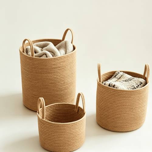 extra large jute storage basket modern woven clothes laundry and home organizer suitable for bedroom bathroom living room shelf baskets